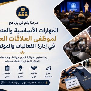 برنامج المهارات الأساسية والمتقدمة لموظفي العلاقات العامة في إدارة الفعاليات والمؤتمرات
